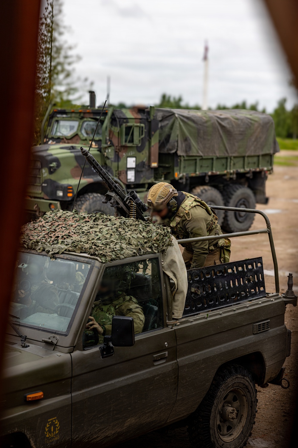 U.S. Marines conduct bilateral convoy training