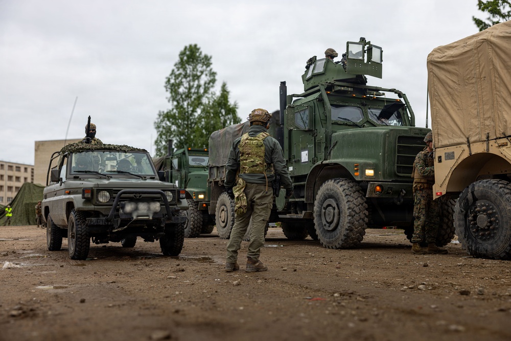 U.S. Marines conduct bilateral convoy training