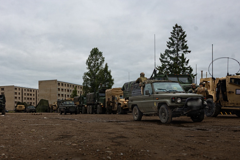 U.S. Marines conduct bilateral convoy training