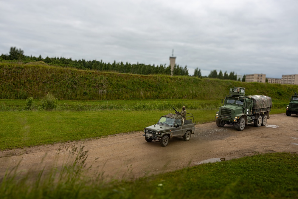 U.S. Marines conduct bilateral convoy training