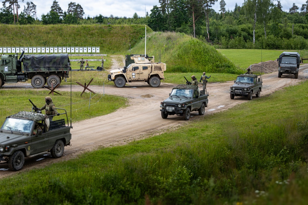 U.S. Marines conduct bilateral convoy training