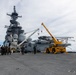 26th Marine Expeditionary Unit’s Type Commander’s Amphibious Training | HMH-461 and Sailors conduct crane operations aboard the USS Kearsarge