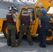26th Marine Expeditionary Unit’s Type Commander’s Amphibious Training | HMH-461 and Sailors conduct crane operations aboard the USS Kearsarge