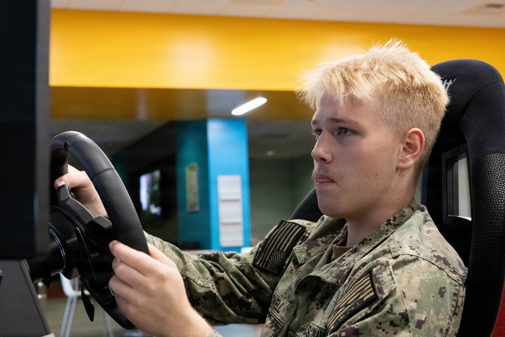 NASCAR racer holds meet and greet ahead of historic Navy race