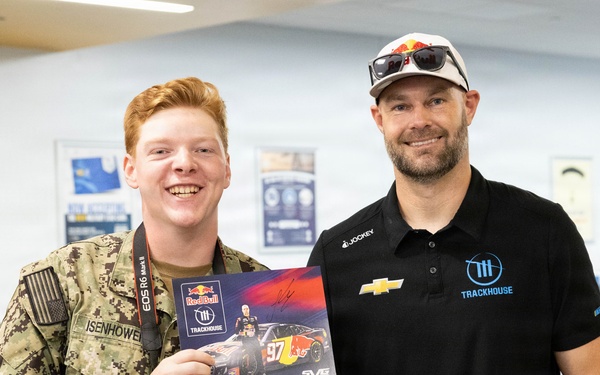 NASCAR racer holds meet and greet ahead of historic Navy race
