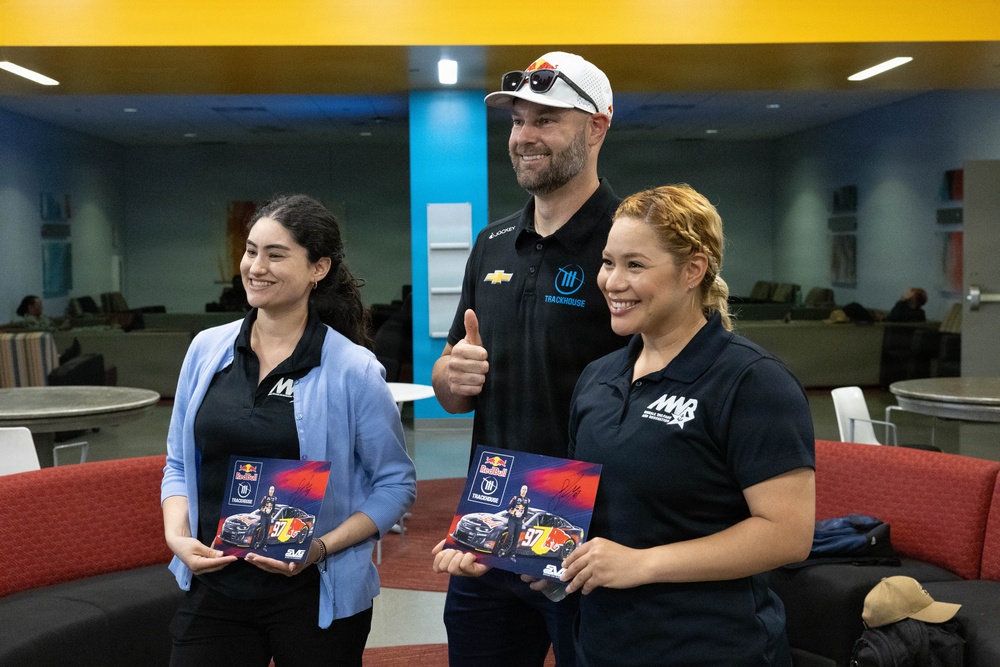 NASCAR racer holds meet and greet ahead of historic Navy race