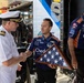 Kyle Busch's team receives ceremonial flag during NASCAR San Diego Weekend