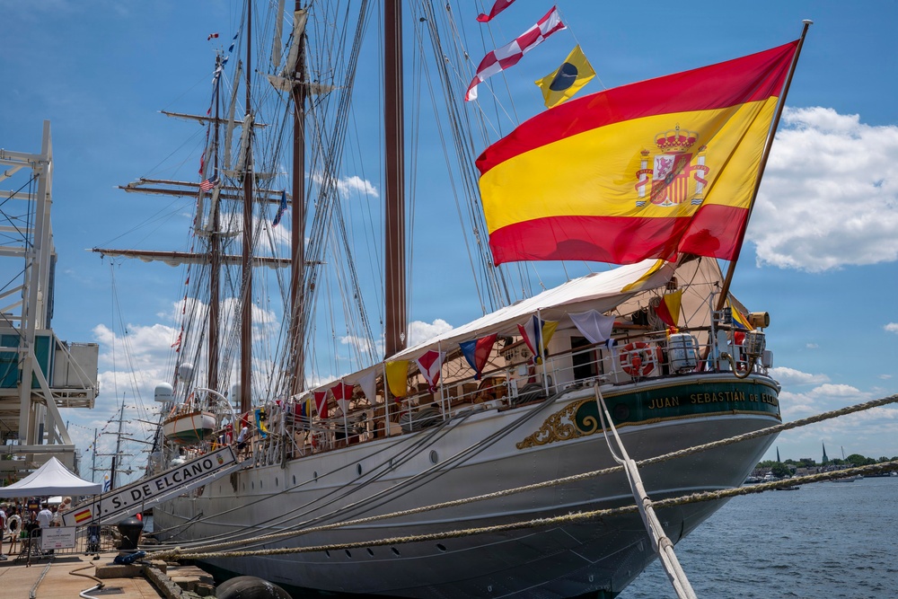 Spanish Tall Ship Juan Sebastian De Elcano