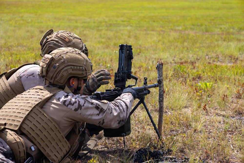 FLEETEX 250 | U.S. and Spanish Marines participate in company level live-fire range