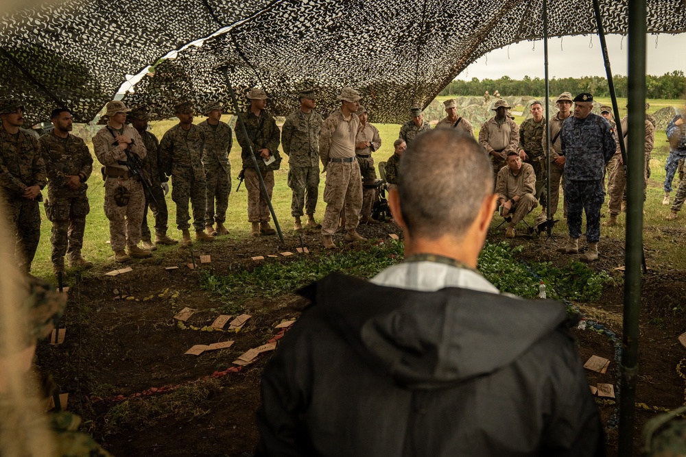 U.S. Marines, allied forces conduct combined arms live fire exercise during Sea Breeze 26 in Romania