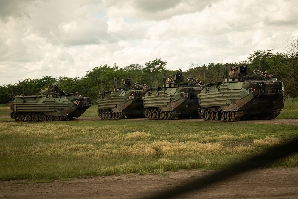 U.S. Marines, allied forces conduct combined arms live fire exercise during Sea Breeze 26 in Romania