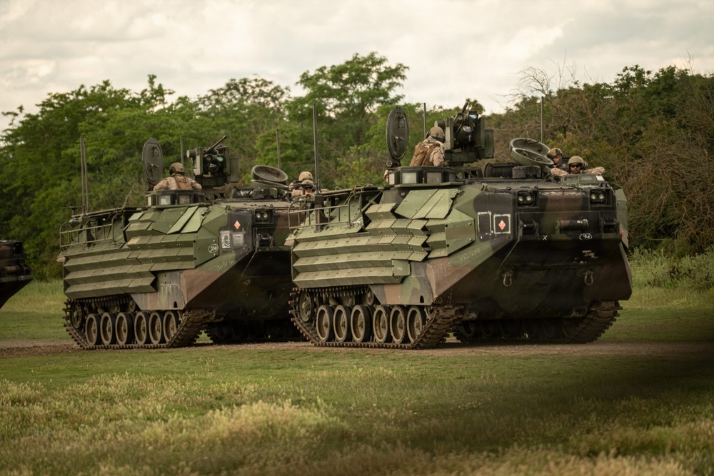 U.S. Marines, allied forces conduct combined arms live fire exercise during Sea Breeze 26 in Romania