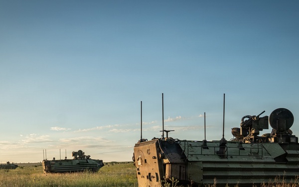 U.S. Marines, allied forces conduct combined arms live fire exercise during Sea Breeze 26 in Romania