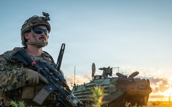 U.S. Marines, allied forces conduct combined arms live fire exercise during Sea Breeze 26 in Romania