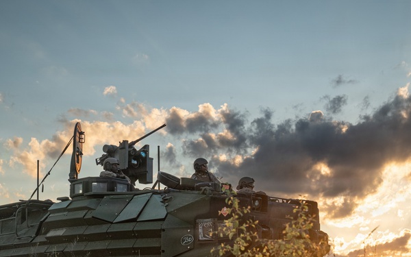 U.S. Marines, allied forces conduct combined arms live fire exercise during Sea Breeze 26 in Romania