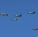 Aircraft conduct a flyover during NASCAR San Diego Weekend