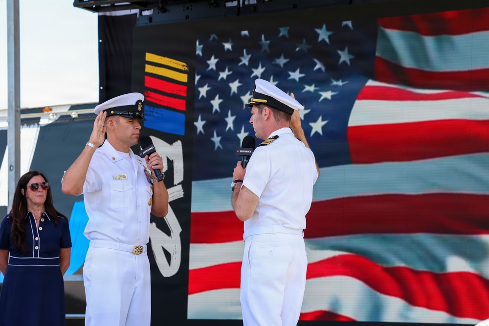 Naval Base Coronado CMC reenlists at NASCAR San Diego Weekend
