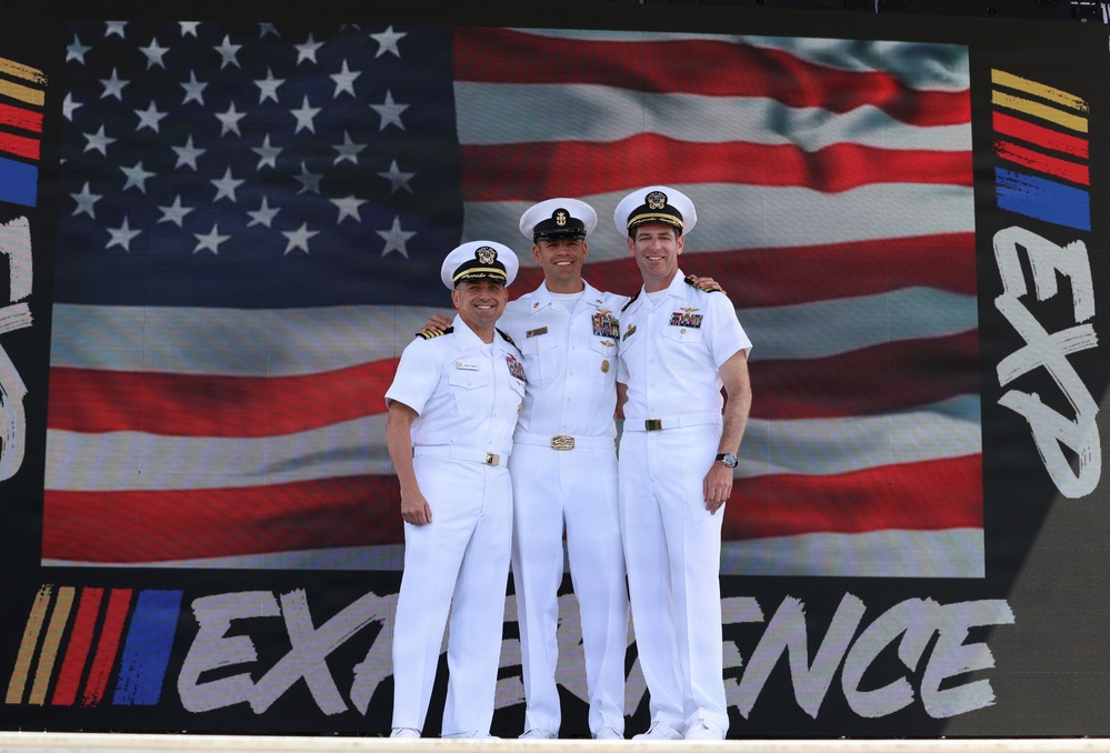 Naval Base Coronado CMC Re-enlists at NASCAR San Diego Weekend
