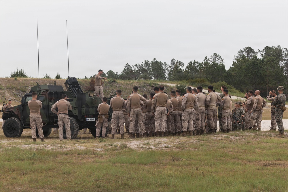 Fleet Exercise 250 | Marines with 1st Bn, 2nd Marines conduct Bilateral Mortar Range with Spanish marines