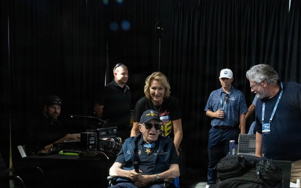 Medal of Honor recipients engage with Navy leaders during NASCAR San Diego Weekend