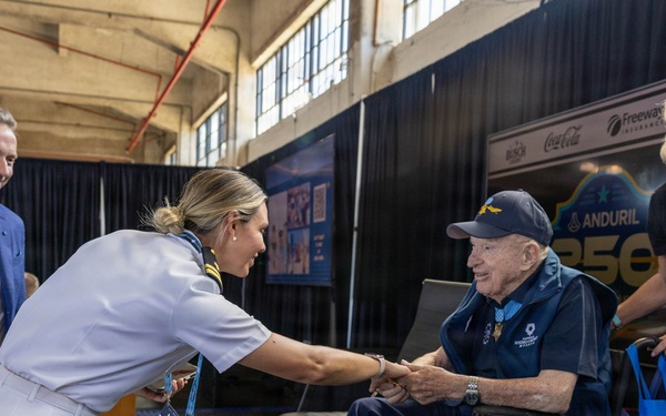 Medal of Honor recipients engage with Navy leaders during NASCAR San Diego Weekend
