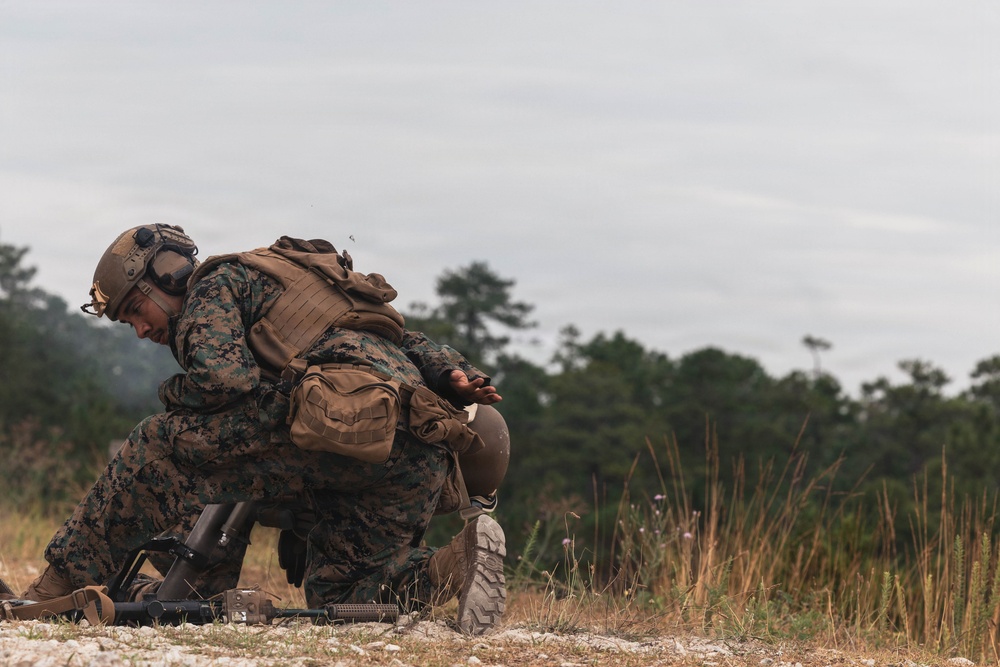 Fleet Exercise 250 | Marines with 1st Bn, 2nd Marines conduct Bilateral Mortar Range with Spanish marines