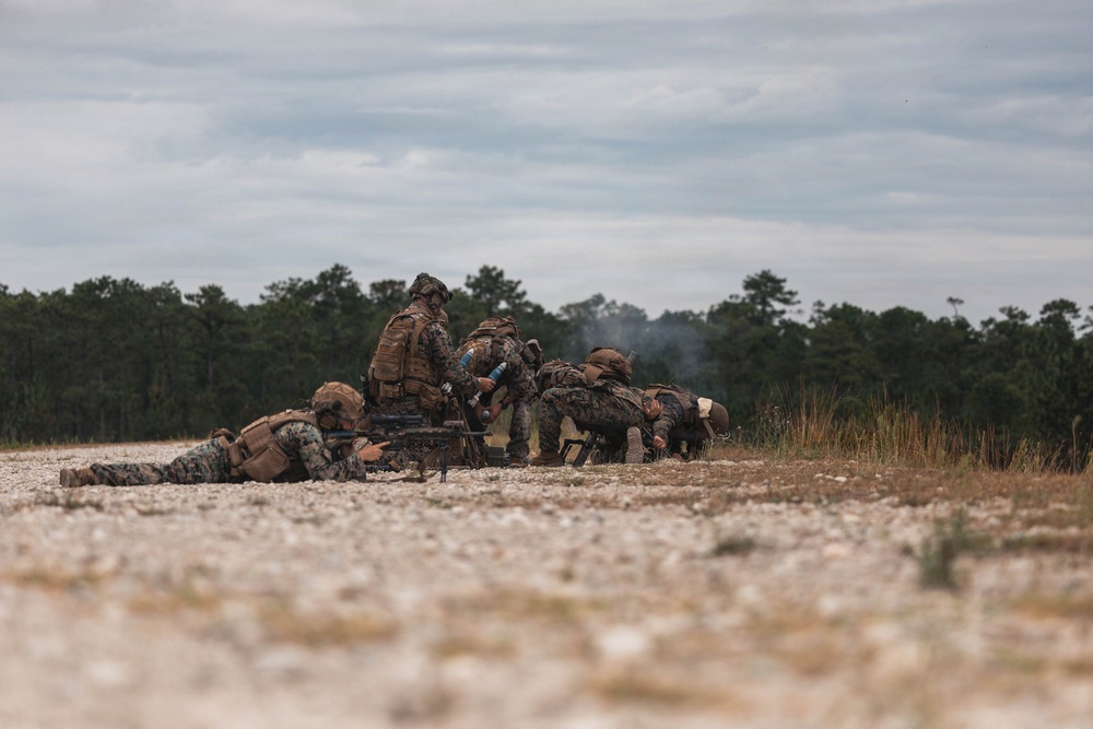Fleet Exercise 250 | Marines with 1st Bn, 2nd Marines conduct Bilateral Mortar Range with Spanish marines