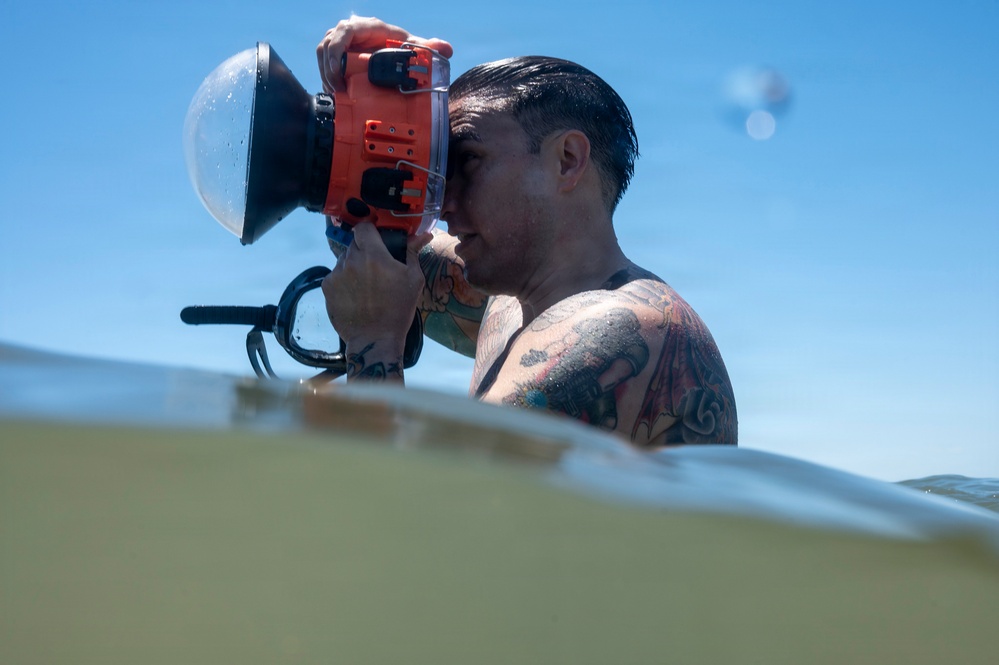 4th Combat Camera Squadron trains on underwater photography capabilities