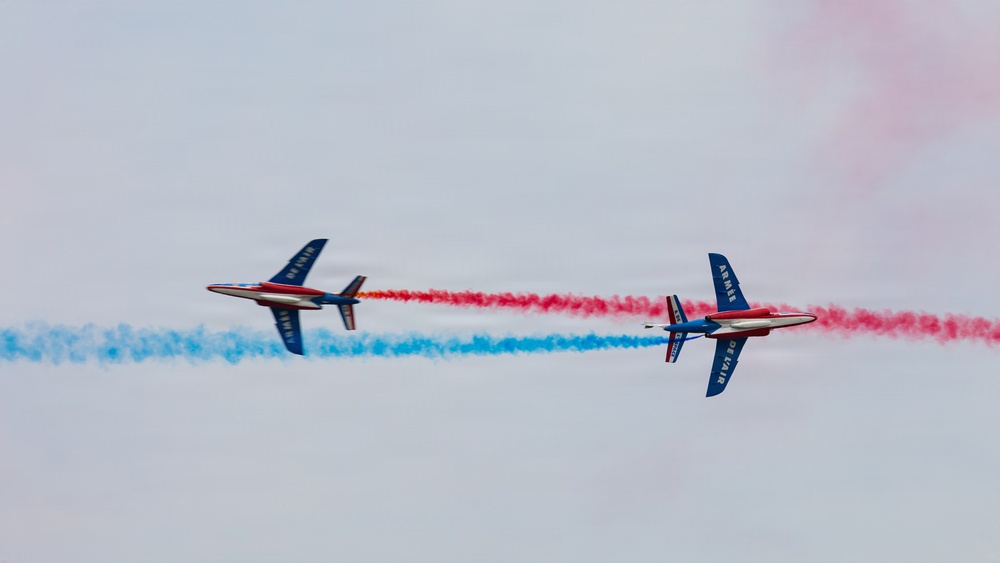 Patrouille de France perform at Naval Air Station Patuxent River Air Show