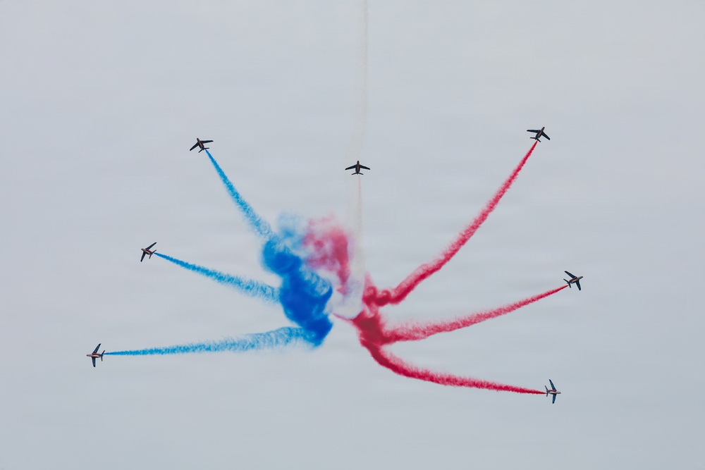 Patrouille de France perform at Naval Air Station Patuxent River Air Show