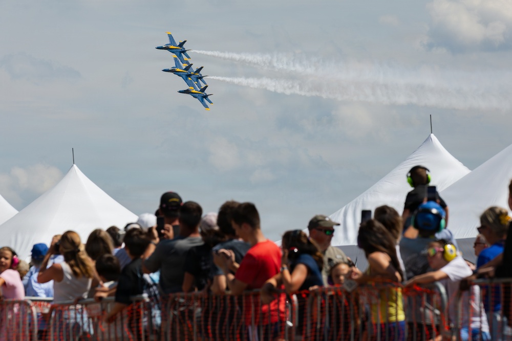 Blue Angels perform at Naval Air Station Patuxent River Air Show