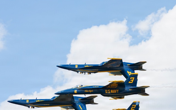 Blue Angels perform at Naval Air Station Patuxent River Air Show