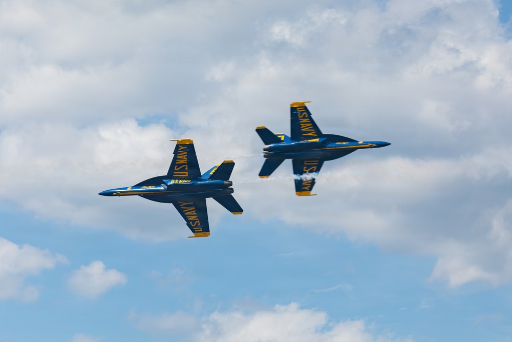 Blue Angels perform at Naval Air Station Patuxent River Air Show