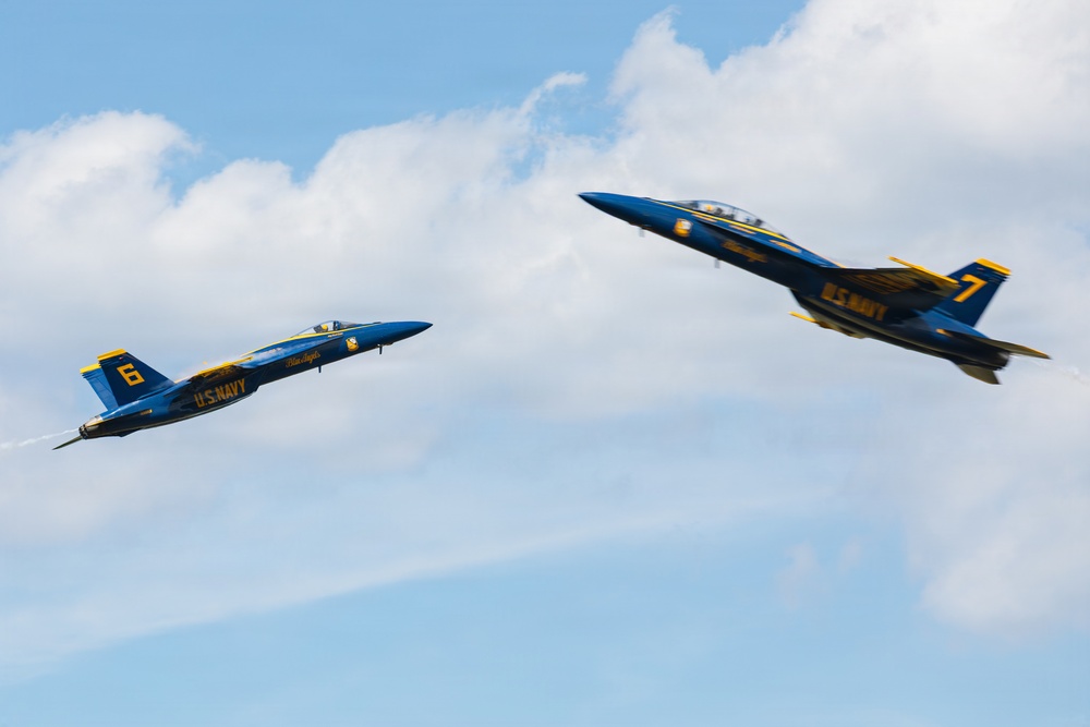 Blue Angels perform at Naval Air Station Patuxent River Air Show