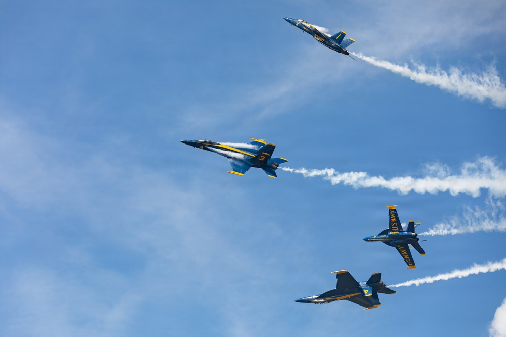 Blue Angels perform at Naval Air Station Patuxent River Air Show