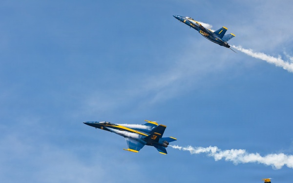 Blue Angels perform at Naval Air Station Patuxent River Air Show