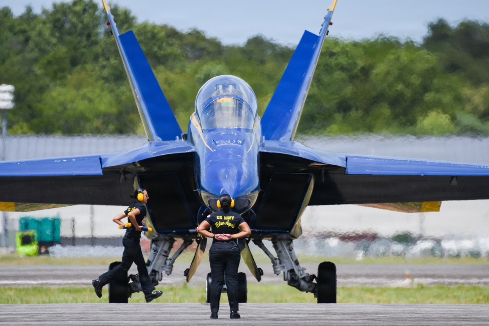 Blue Angels perform at Naval Air Station Patuxent River Air Show