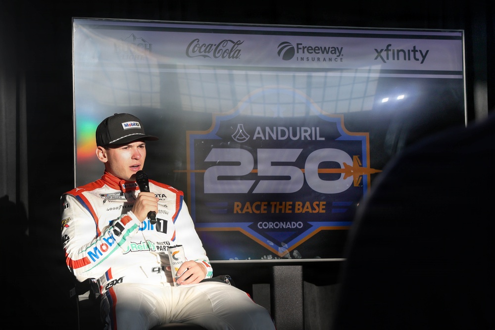NASCAR San Diego Weekend Victor Conducts Interview