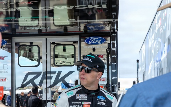 USS Greeneville (SSN 772) Sailors meet NASCAR driver Brad Keselowski