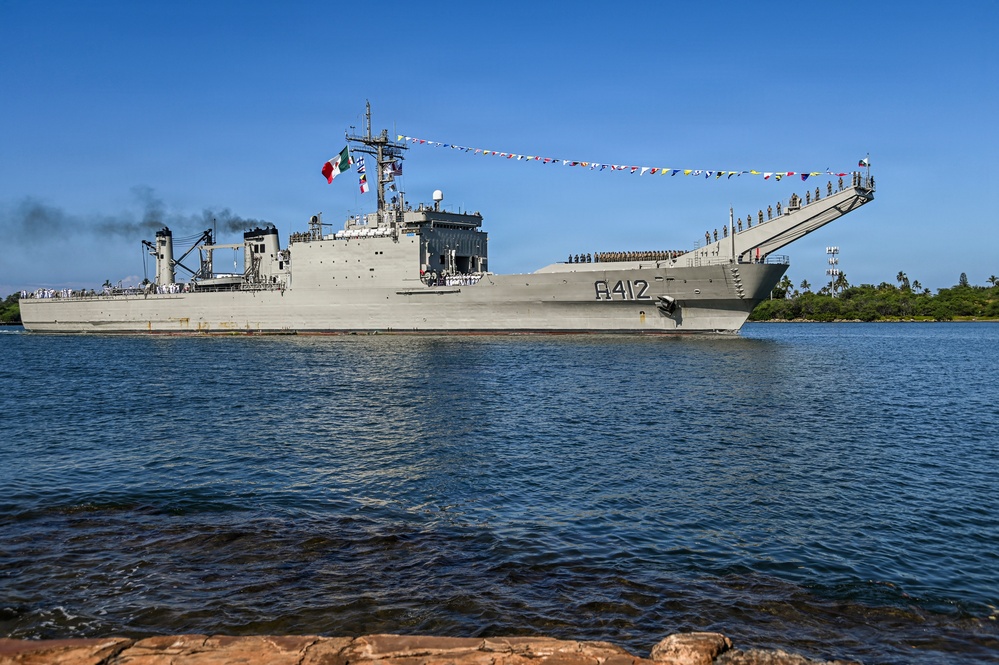 ARM Usumacinta (A412) Arrives at Pearl Harbor-Hickam for RIMPAC 2026