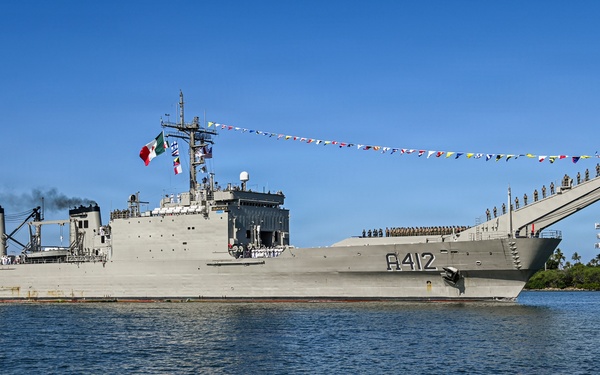 ARM Usumacinta (A412) Arrives at Pearl Harbor-Hickam for RIMPAC 2026