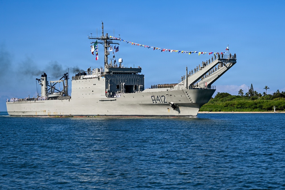 ARM Usumacinta (A412) Arrives at Pearl Harbor-Hickam for RIMPAC 2026