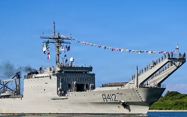 ARM Usumacinta (A412) Arrives at Pearl Harbor-Hickam for RIMPAC 2026