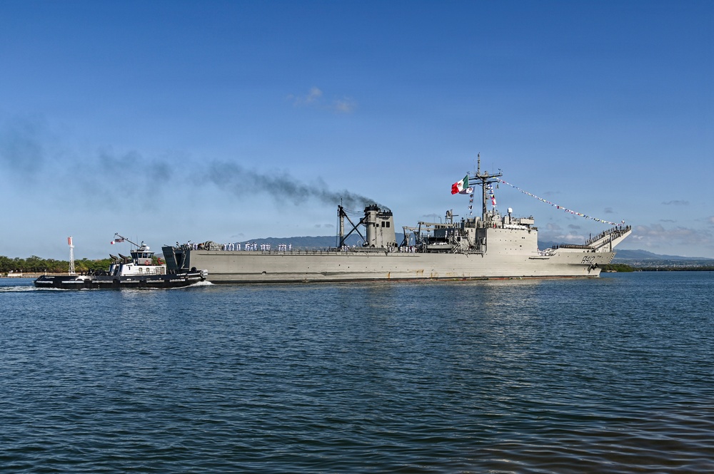 ARM Usumacinta (A412) Arrives at Pearl Harbor-Hickam for RIMPAC 2026