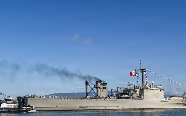 ARM Usumacinta (A412) Arrives at Pearl Harbor-Hickam for RIMPAC 2026