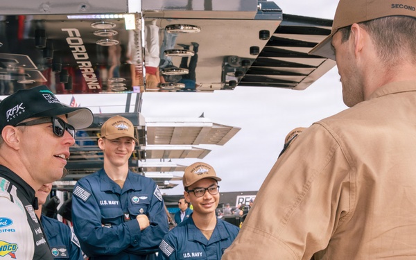 USS Greeneville (SSN 772) Sailors meet NASCAR driver Brad Keselowski