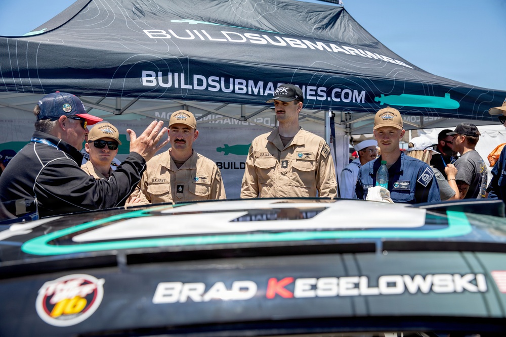 USS Greeneville (SSN 772) Sailors meet NASCAR driver Brad Keselowski