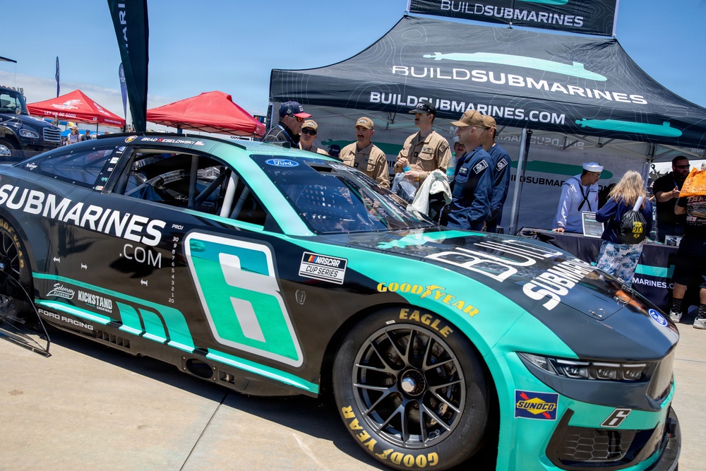 USS Greeneville (SSN 772) Sailors meet NASCAR driver Brad Keselowski