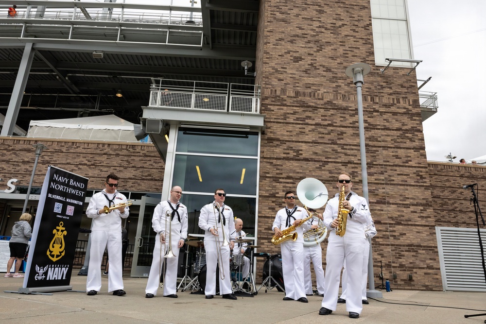Sailors Visit the College World Series Final During Omaha Navy Week