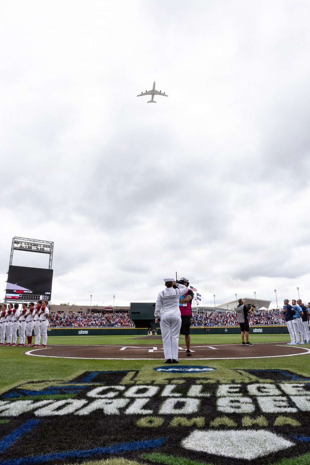 Sailors Visit the College World Series Final During Omaha Navy Week